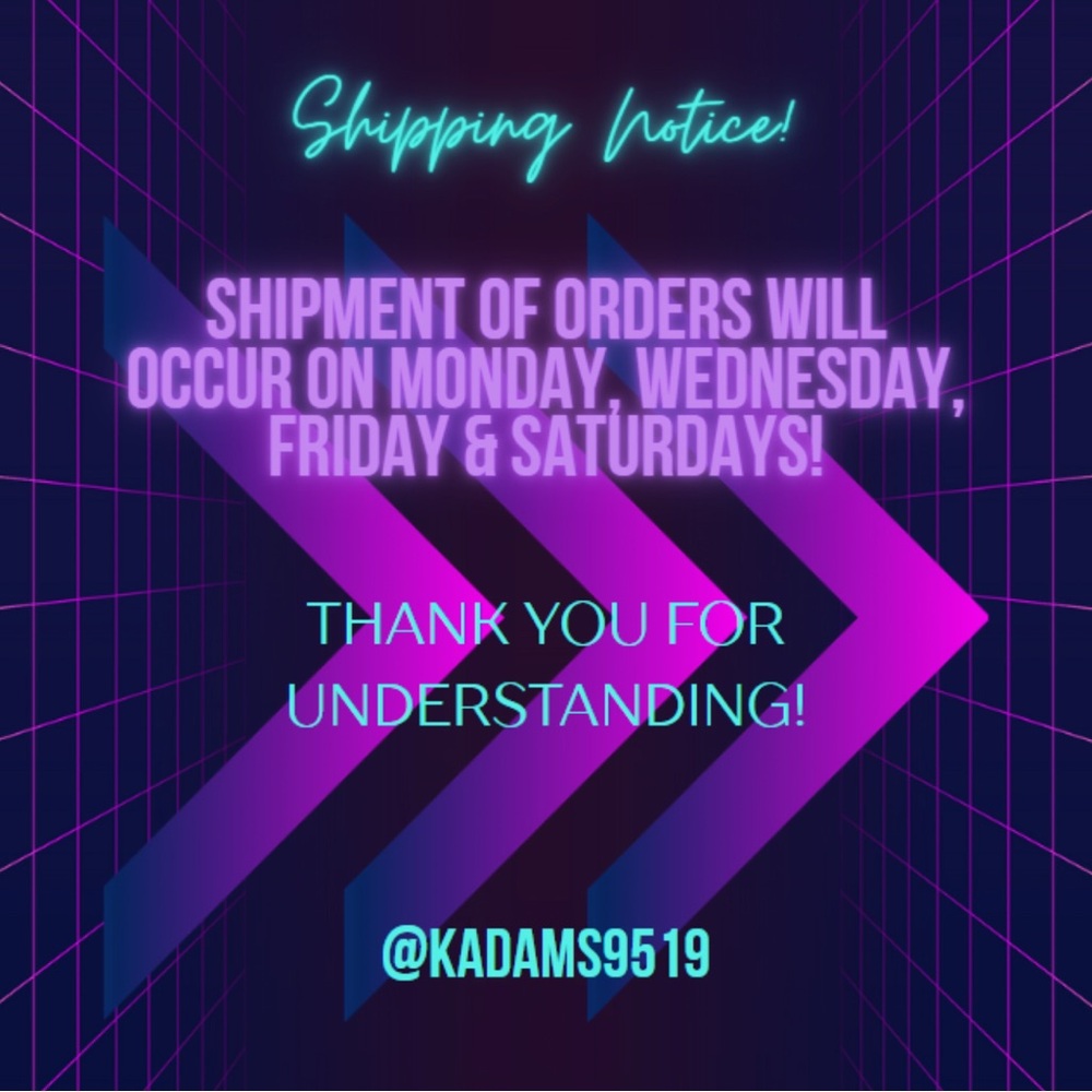Shipping Notice!